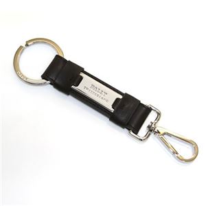 Bally（バリー） フック付 キーリング キーホルダー カーフ チョコレート ≪2013AW≫ SASSELL.SA 161 KEY CHOCOLATE