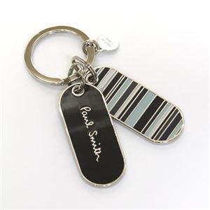 Paul smith（ポールスミス） Multistripe Tags Keyring メンズ キーリング キーホルダー マルチストライプ ≪2013AW≫ AJXA KEYR TAGS2 N