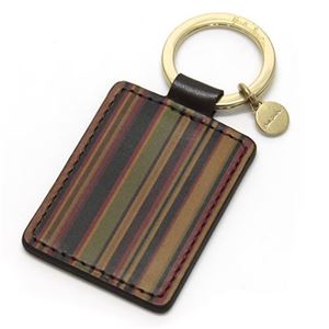 Paul smith（ポールスミス） Key Fob メンズ キーリング キーホルダー マルチストライプ／ダークブラウン ≪2013AW≫ AJXA 1127 W217 1 Vintage