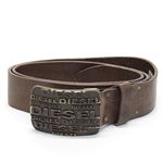 DIESEL（ディーゼル） BIPLACI ロゴデザインバックル メンズベルト ダークブラウン 80cm ≪2013AW≫ S5G40 DADK 71N Dirt 80cm