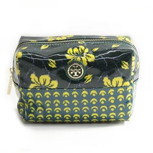 TORY BURCH（トリーバーチ） BRIGITTE COSMETIC プリント コスメポーチ 小物入れ グリーン系マルチカラー ≪2013AW≫ 31139189 306 ELECTRIC EEL MULTI
