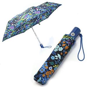 Vera Bradley（ヴェラブラッドリー） Umbrella ワンタッチ 折りたたみ傘 アンブレラ 12292 136 MIDNIGHT BLUES