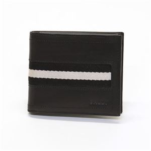 Bally（バリー） 小銭入れ付 二つ折り財布 カーフ ブラック ≪2013AW≫ TYE-US 290 BLACK