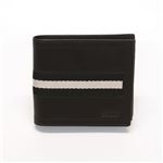 Bally（バリー） ID パスケース付 二つ折り財布 小銭入れ無し カーフ ブラック ≪2013AW≫ TRIDEK 290 BLACK