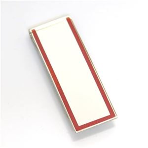 Paul smith（ポールスミス） Coloured Edge Logo Moneyclip メンズ マネークリップ シルバー×レッド ≪2013AW≫ AJXA MONE LOGO R1