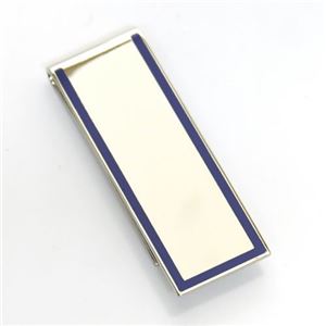 Paul smith（ポールスミス） Coloured Edge Logo Moneyclip メンズ マネークリップ シルバー×ロイヤルブルー ≪2013AW≫ AJXA MONE LOGO N1