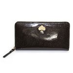 KATE SPADE（ケイトスペード） Glitter Bug LACEY グリッターラメ入り ラウンドファスナー長財布 ブラック／シャンパン ≪2013AW≫ PWRU3470 1 BLACK／CHAMPAGNE