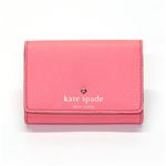 KATE SPADE（ケイトスペード） MIKAS POND Darla キーリング付き マルチケース（小銭・定期・カード入れ付き） ネオンコーラルピンク ≪2013AW≫ PWRU2079 689 Flo Coral