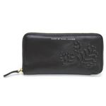 MARC BY MARC JACOBS（マークバイマークジェイコブス） Mini Mareika Slim Zippy リーフモチーフ ラウンドファスナー長財布 ブラック ≪2013AW≫ M0001218 80001 BLACK