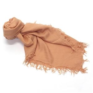 CHAN LUU（チャンルー） カシミア＆シルクスカーフ マフラー 大判ストール マフラー カンタループ オレンジ系 BRH-SC-140／Canteloupe