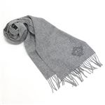OROBIANCO（オロビアンコ） Orobianco UK ラムウール100% ロゴ刺繍入り メンズマフラー ライトグレー ≪2013AW≫ OBJS-1301 HA0200 LIGHT GREY