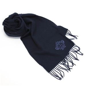OROBIANCO（オロビアンコ） Orobianco UK ラムウール100% ロゴ刺繍入り メンズマフラー ネイビー ≪2013AW≫ OBJS-1301 SD0707 NAVY