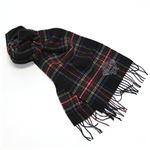 OROBIANCO（オロビアンコ） Orobianco UK ラムウール100% ロゴ刺繍入り メンズマフラー タータンチェック柄 ブラック系 ≪2013AW≫ OBJS-1302 KU0324 BLACK STEWART