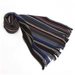 Paul smith（ポールスミス） メンズ ウール マフラー ストール マルチストライプ ブラウン系 ≪2013AW≫ AJXA 530A S09 C