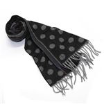 Paul smith（ポールスミス） メンズ カシミア100% マフラー ストール ドット×マルチストライプ ブラック系 ≪2013AW≫ AJXA 655B S654 B