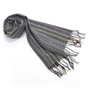 Paul smith（ポールスミス） メンズ カシミア混ウール マフラー マルチストライプ グレー系 ≪2013AW≫ AJXA 677B S669 E