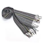 Paul smith（ポールスミス） メンズ カシミア混ウール マフラー マルチストライプ グレー系 ≪2013AW≫ AJXA 677B S669 E