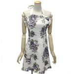 Jessie Steele（ジェシースティール） オシャレでキュートなファッションエプロン ≪2013AW≫ Vintage Floral Purple フラワーモチーフ ナチュラル×パープル 456B-JS-236PM