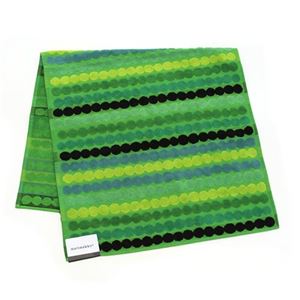 marimekko（マリメッコ） RASYMATTO MINI TOWEL ラシィマット オーガニックコットン バスタオル 50cm×100cm グリーン／マルチ 63906 660 Dark／Green