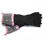 Jessie Steele（ジェシースティール） Rubber Gloves オシャレでキュートなゴム手袋 キッチングローブ≪2013AW≫ Yarn Dye Black and White Gingham ギンガムチェック／ブラック 802-JS-149BLK