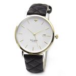 KATE SPADE（ケイトスペード） metro（メトロ） キルト加工レザーのドレッシーな大きめレディス・ウオッチ。 1YRU0125