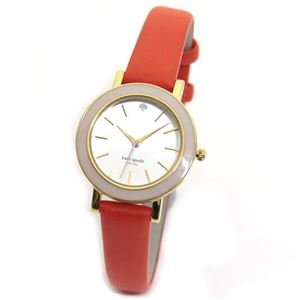 KATE SPADE（ケイトスペード） metro mini（メトロミニ） ヴィヴィッドなオレンジカラーにドレッシーなパステルピンクカラーベゼル。キュートな女子ウオッチ。 1YRU0272