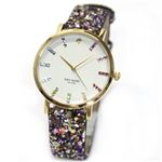 KATE SPADE（ケイトスペード） metro grand（メトロ） ダイヤルにラインストーン ストラップにマルチグリッター・スパンコールをまとったグラマラスなレディスウオッチ。替え用ストラップ付き 1YRU0297A