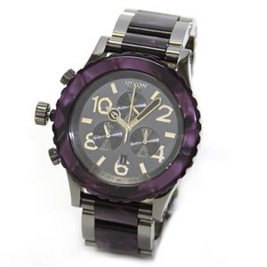 NIXON（ニクソン） THE 42-20 CHRONO（フォーティーツートゥエンティー・クロノ） ヴェルヴェッド＆ガンメタル・カラーのモテ系クロノグラフウオッチ A037-1345