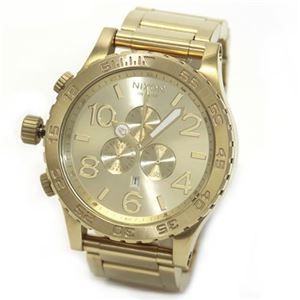 NIXON（ニクソン） THE 51-30 CHRONO（フィフティーワンサーティー・クロノ） オールゴールド・カラーのモテ系クロノグラフウオッチ A083-502