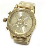 NIXON（ニクソン） THE 51-30 CHRONO（フィフティーワンサーティー・クロノ） オールゴールド・カラーのモテ系クロノグラフウオッチ A083-502