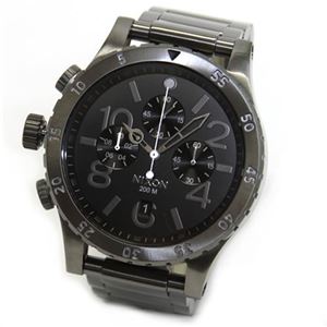 NIXON（ニクソン） THE 48-20 CHRONO（フォーティエイト・トゥエンティ・クロノ） 人気のフォルムにNEWサイズが誕生。ダイヤルのカラーアクセントが魅力のモテ系1／10クロノグラフウオッチ A486-632