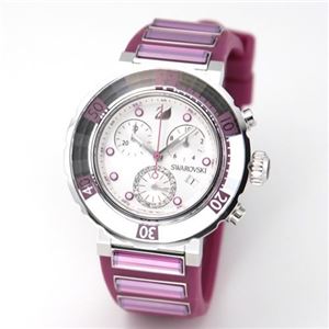 Swarovski（スワロフスキー） Octea Sport（オクティア・スポーツ）・ジュエリーウォッチ フューシャダイアモンド・タッチライト・クリスタル、眩いキラキラ回転ベゼルのクロノグラフ 1124157