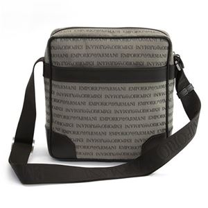 EMPORIO ARMANI（エンポリオアルマーニ） ロゴ織り メンズ ショルダーバッグ ナナメ掛け YEM987 YCF04 87339