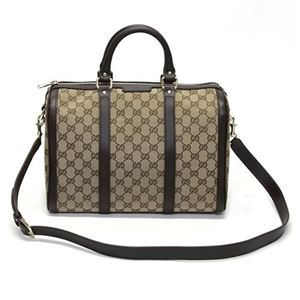 Gucci（グッチ） オリジナルGG 2WAY ボストンバッグ ベージュ×ダークブラウン 247205 F4CMG 9643