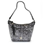 KATE SPADE（ケイトスペード） Leroy Street Glitter VIVIENNE 底面＆ファスナートップのリボンモチーフがキュート スパンコール 2WAY ショルダーバッグ PXRU4701 93 Chalky Grey