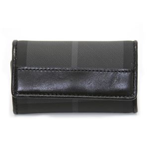 Burberry（バーバリー） BRIT メンズ キーリング付 4連キーケース ブリットチェック×ブラック 3801390 BLACK