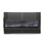 Burberry（バーバリー） BRIT メンズ キーリング付 4連キーケース ブリットチェック×ブラック 3801390 BLACK