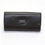 DIESEL（ディーゼル） FRESH ＆ BRIGHT Amazonite L字ファスナー小銭入れ付 二つ折り長財布 カウレザー ブラウン／パープル X02055 PR378 H4869 Coffee Bean／Pansy Purple