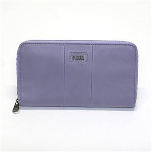 DIESEL（ディーゼル） GEMSTUDS Granato ラウンドファスナー長財布 ラムレザー ライトパープル X02061 PR472 H4880 Wisteria