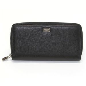 DOLCE＆GABBANA（ドルチェアンドガッバーナ） ラウンドファスナー長財布 カーフレザー ブラック BP1435 A1089 80999