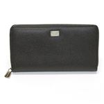 DOLCE＆GABBANA（ドルチェアンドガッバーナ） ラウンドファスナー長財布 型押しレザー ブラック BP1672 A1001 80999