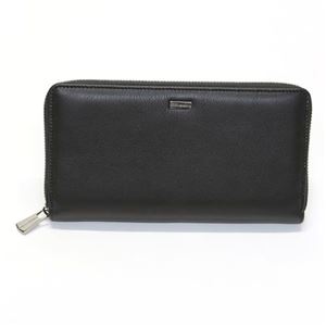 DOLCE＆GABBANA（ドルチェアンドガッバーナ） ラウンドファスナー長財布 カーフレザー ブラック BP1672 A1747 80999