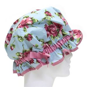Jessie Steele（ジェシースティール） Shower Cap セレブ愛用♪オシャレでキュートなシャワーキャップ Pink Magnolias ピンクマグノリアス フラワープリント 60-JS-250S