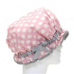 Jessie Steele（ジェシースティール） Shower Cap セレブ愛用♪オシャレでキュートなシャワーキャップ Rosy Pink Polka Dot ピンク×ホワイト ドット柄 60-JS-94RP