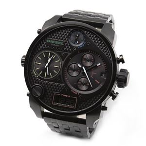 DIESEL（ディーゼル） 迫力サイズのモテ系デカ・クロノグラフ・ウオッチ 4タイム表示 DZ7266