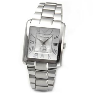Emporio Armani（エンポリオ・アルマーニ） シンプルでスタイリッシュ。モテ系デカ・スクエア・ウオッチ AR1643