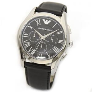 Emporio Armani(エンポリオ・アルマーニ) シンプルでスタイリッシュ。ビジネスユースもお薦めのレザーストラップ・クロノグラフ・ウオッチ AR1700
