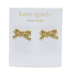 KATE SPADE（ケイトスペード） SKINNY MINI rope bangle ロープ・リボンモチーフ ピアス WBRU7245-711