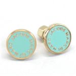 MARC BY MARC JACOBS（マークバイマークジェイコブス） Classic Marc Enamel Logo Disc studs ロゴ ディスク ピアス ≪2014SS≫ M0002772-314 81738 Dusty Jade Green