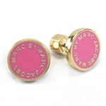 MARC BY MARC JACOBS（マークバイマークジェイコブス） Classic Marc Enamel Logo Disc studs ロゴ ディスク ピアス ≪2014SS≫ M0002772-691 81751 Rosa Mexicana